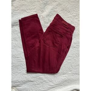 Royalty For Me Burgundy Ankle High Rise Skinny Jeans | Size 8 | NWOT